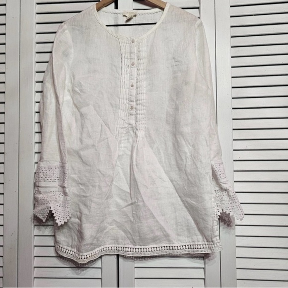 St. Tropez West - Linen Tunic Blouse